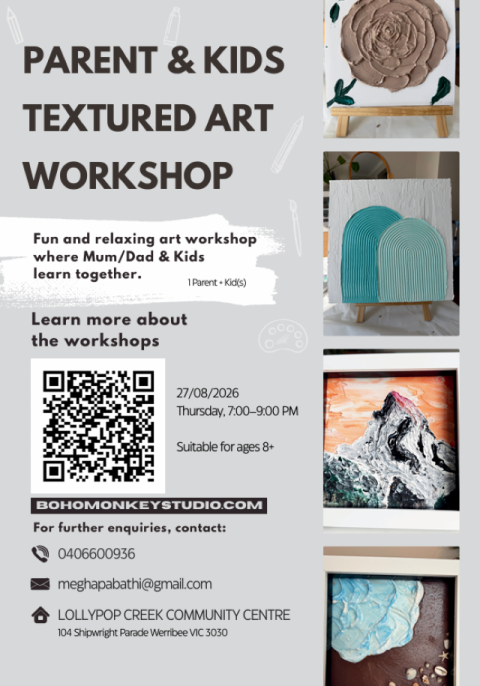 Parent & Kids Textured Art Workshop