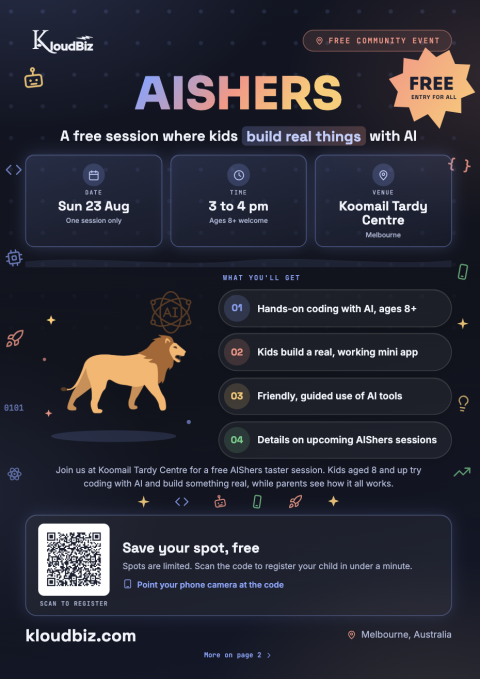 AISHERS - Where kids build real things with AI