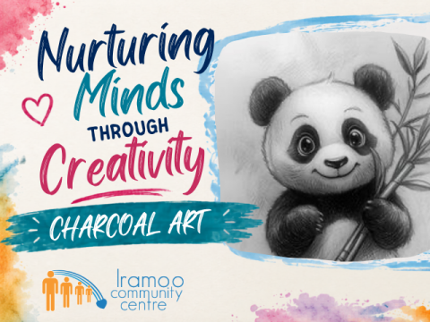 Nurturing Minds Through Creativity - Charcoal Art