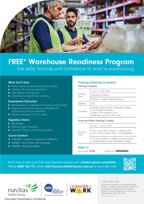 FREE Warehouse Readiness Course