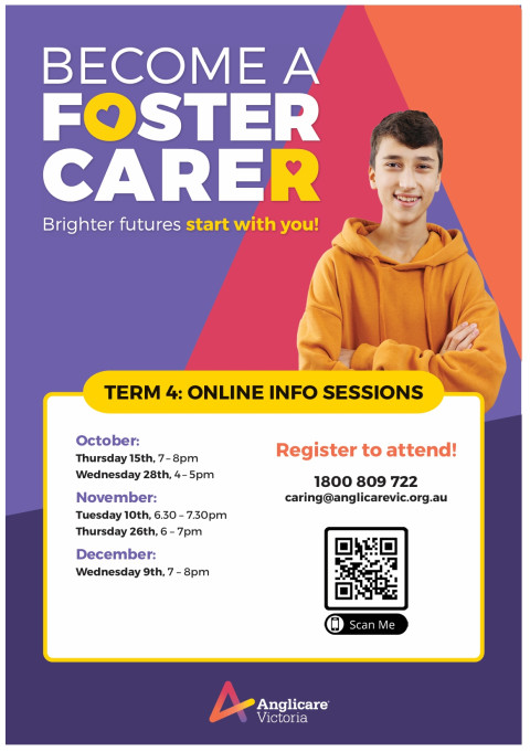 Online Foster Caring Information Sessions with Anglicare Victoria