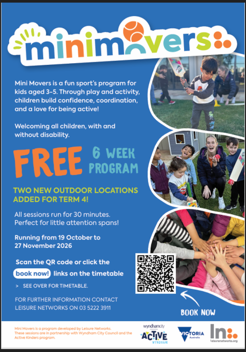 Mini Movers Term 4 Flyer