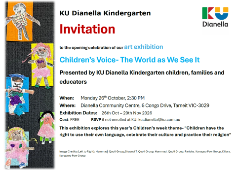 KU Dianella Kindergarten Art Exhibition