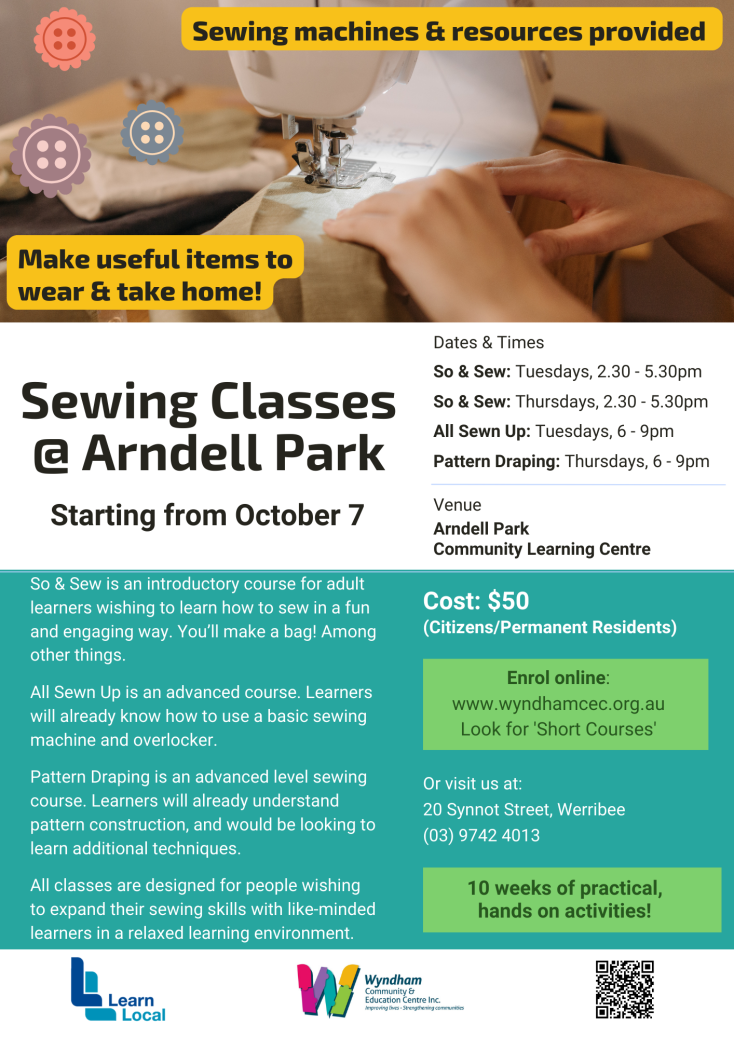 All Sewn Up - Advanced Sewing Class