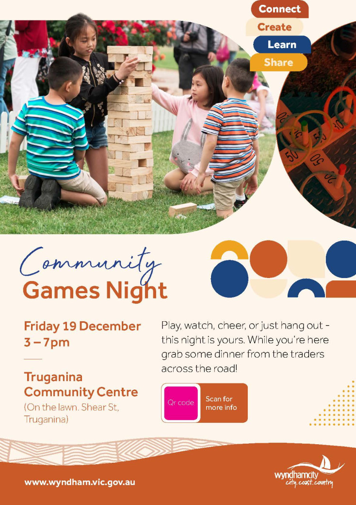 A Community Games Night and End of Year Celebration in Truganina.