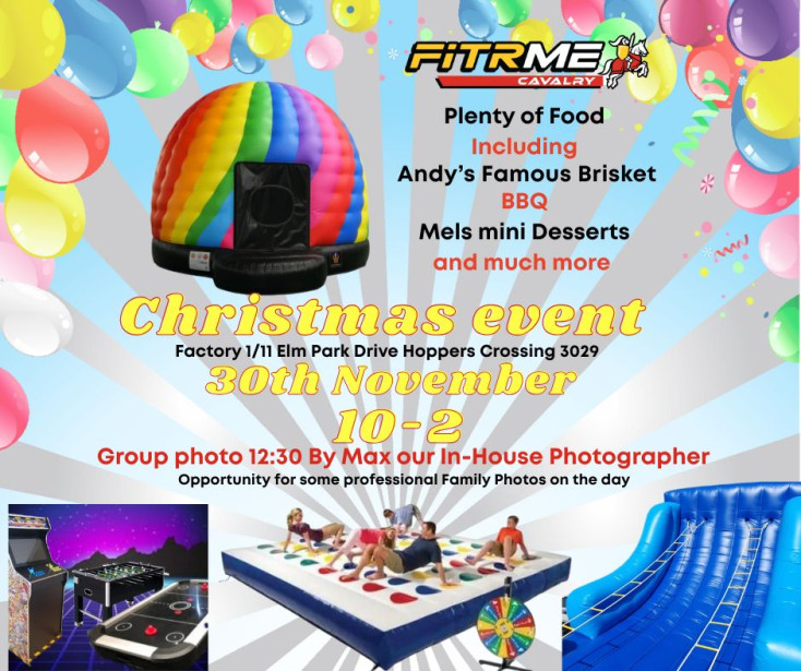 Mulit-coloured balloons, an inflatable dome, slider and games 