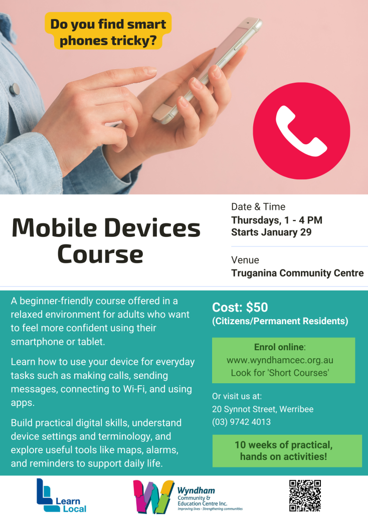 Mobile Devices course at Truganina