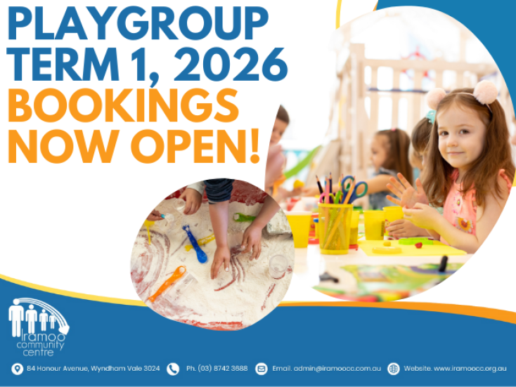 Iramoo Community Centre - Tuesday Playgroup Term 1, 2026