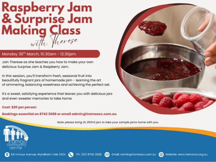 Cooking with Therese - Raspberry Jam & Surprise Jam Making Workshop