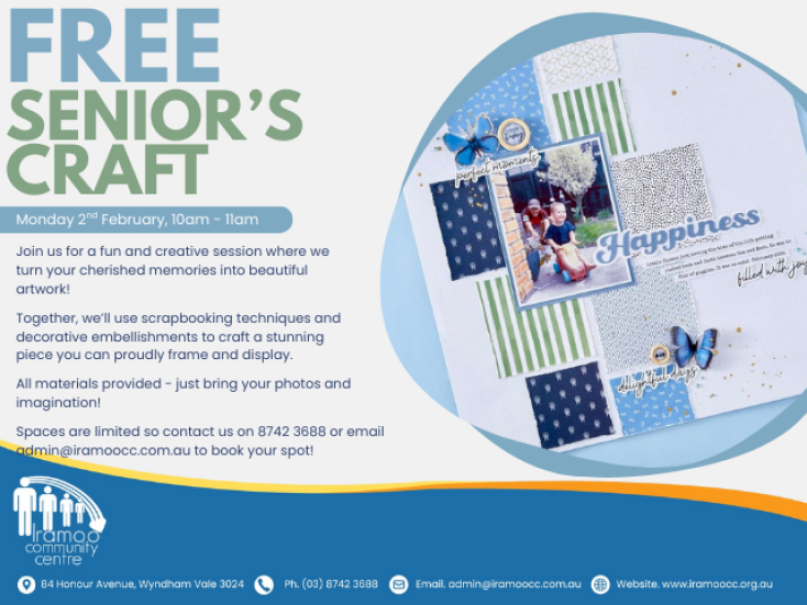 FREE Senior's Craft Activity - Scrapbooking Memories