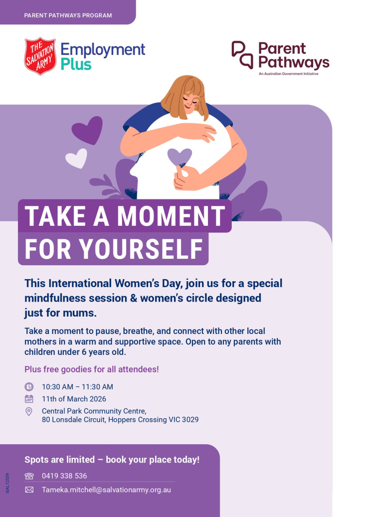 Mindfulness session & women’s circle designed just for parents