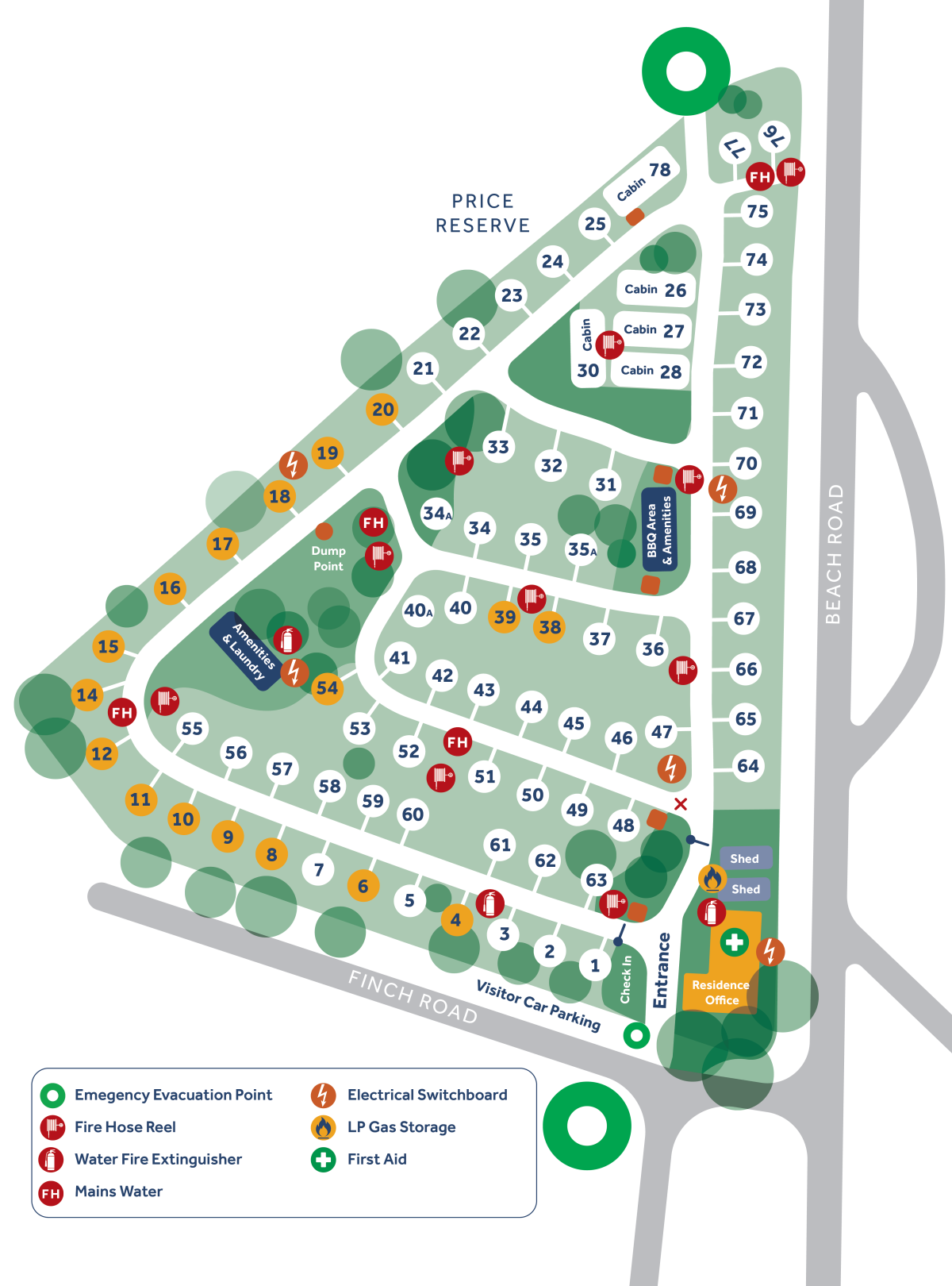 Werribee South Tourist Park Emergency Map