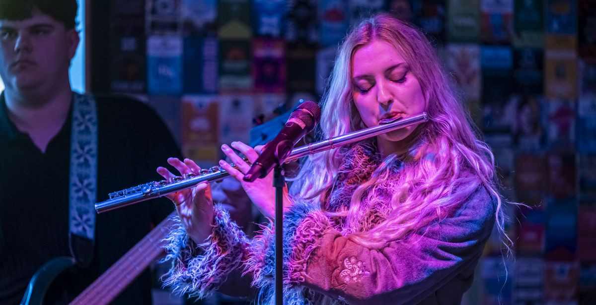 Image: Stolen Stop Signs perform at the Park Werribee for Make Music Day 2026. Credit: T J Garvie.