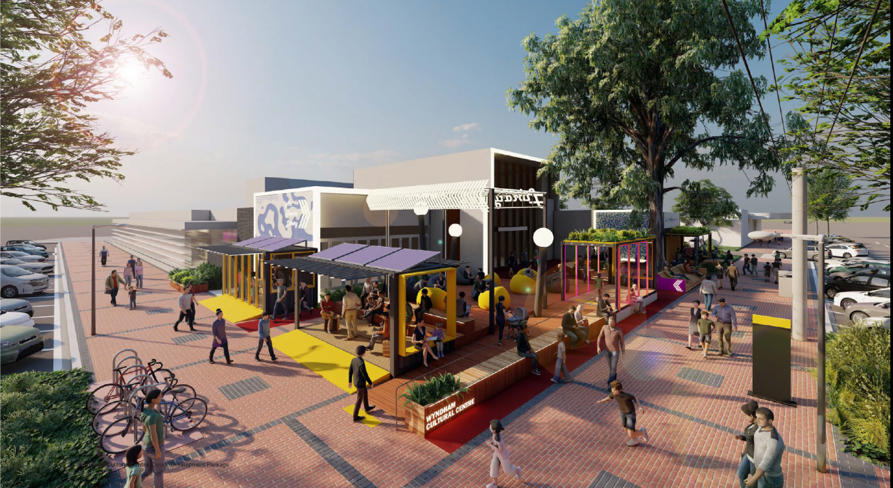Wyndham Cultural Centre Fascade Render