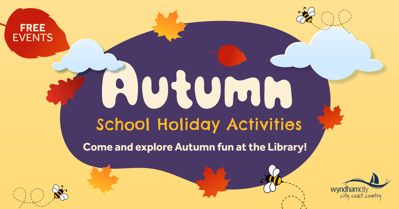 Explore free autumn fun at the library this school holidays!