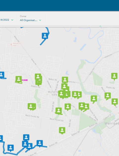 Capital Works Projects map
