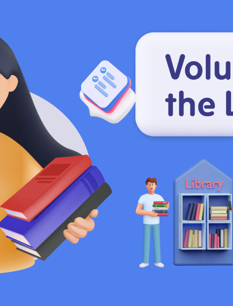 Volunteer at the library