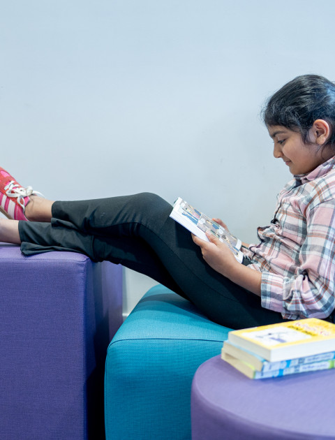 Reading at the library