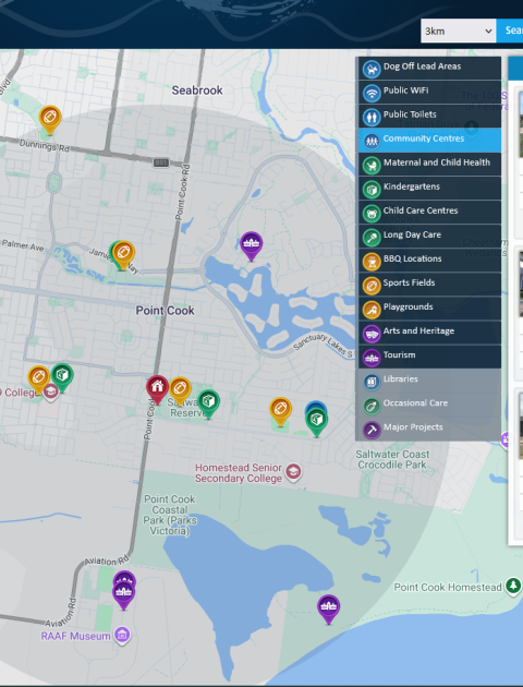 Community Centre Map