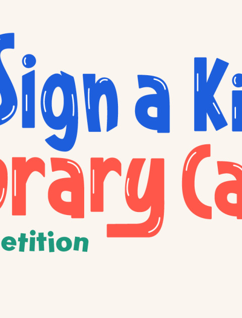 Design a Kids Library Card competition banner