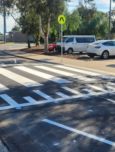 Werribee City Centre pedestrian crossings