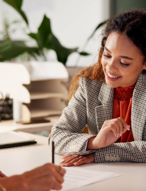 Two women working at a desk