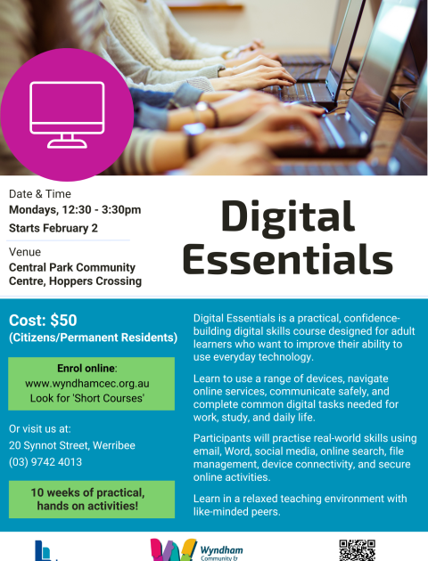 Digital Essentials course - Hoppers Crossing 