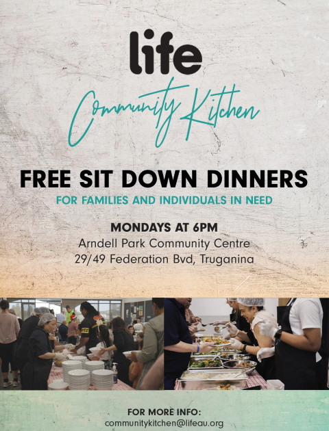 Free Sit-Down Dinners at Arndell Park Community Centre