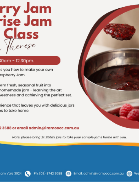 Cooking with Therese - Raspberry Jam & Surprise Jam Making Workshop