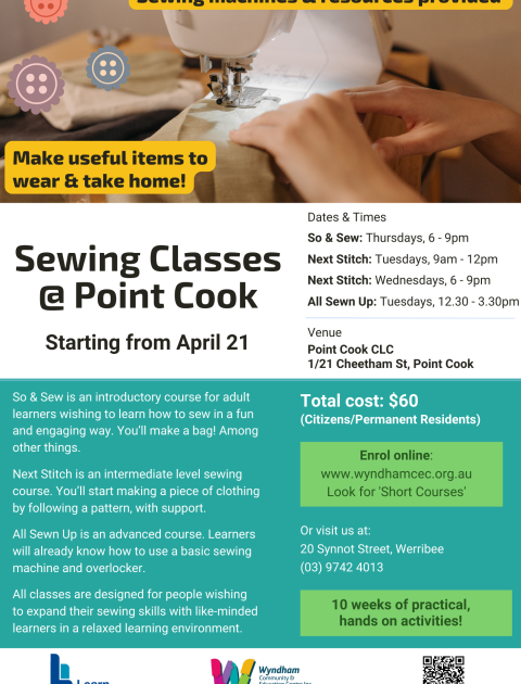 Next Stitch - Intermediate Sewing Course
