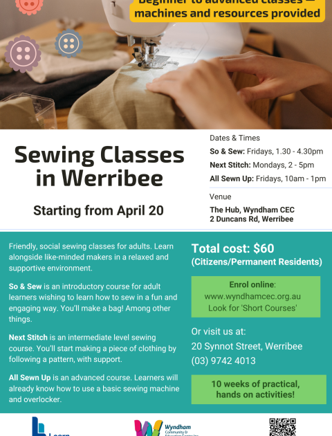 Next Stitch - Intermediate Sewing Course