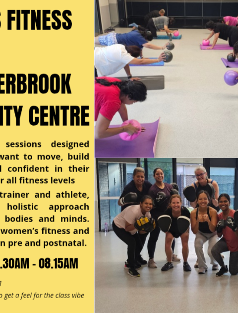 Women’s fitness session at Featherbrook Community Centre