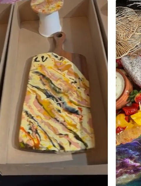 Tapestry of Culture – Resin Cheese Board workshop