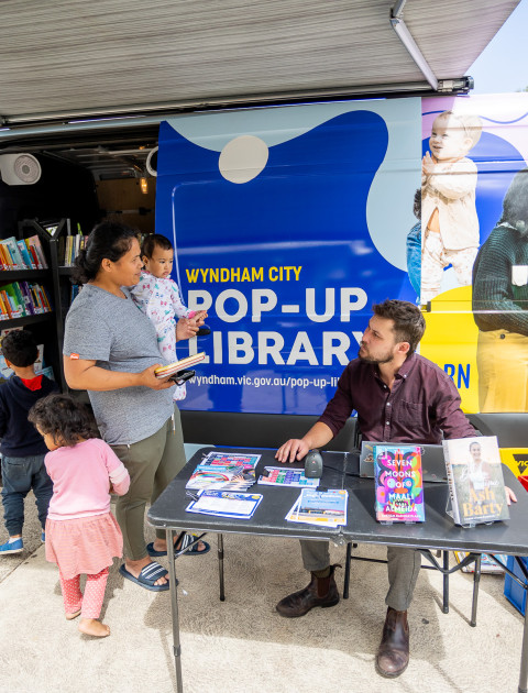 Pop-Up Library Van Borrowing Stop - 1 Communal Rd, Wyndham Vale