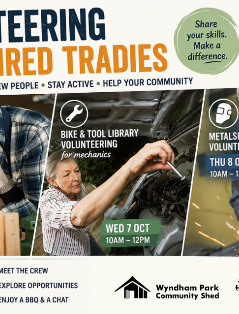 Volunteering for Retired Tradies! (Woodwork, Metalwork, Mechanical)