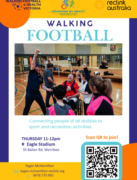 Walking Football flyer 