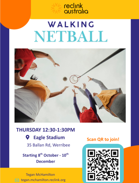 Walking Netball Flyer 