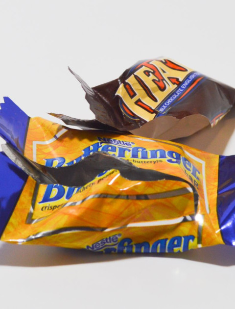 Sweet wrappers (plastic)