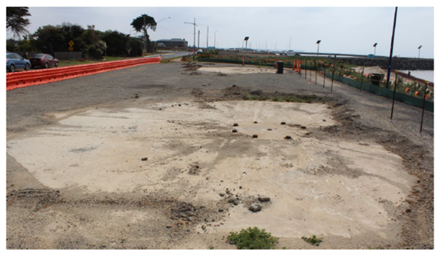 View towards east of Werribee South carpark 