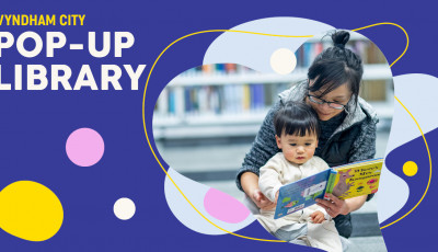 Pop up Library: a collage of people enjoying story time