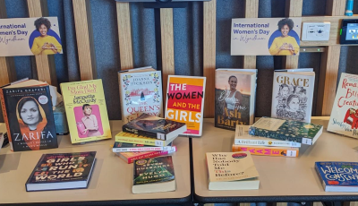 Womens Day books on display