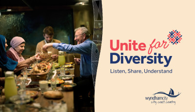 Wyndham City is proud to launch Unite for Diversity: Listen, Share, Understand, a series of activities and events aimed at building understanding and trust, and reducing racism and discrimination in our community.  