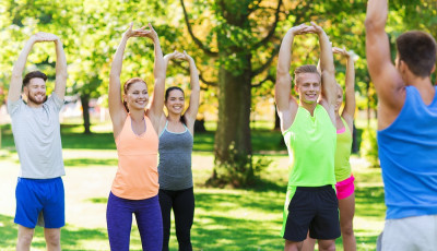 Pop Up Park Fitness Session