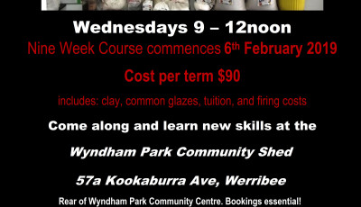 Nine Week Course for beginners commences.