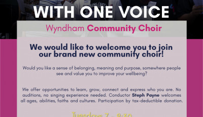 Launch of new choir With One Voice - Wyndham