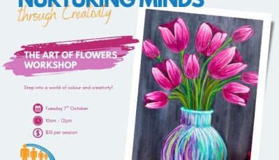 Step into a world of colour and creativity at out 'The Art of Flowers' acrylic painting workshop.
