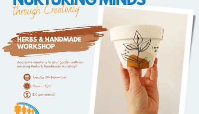 Add some creativity to your garden with our amazing Herbs & Handmade Workshop!