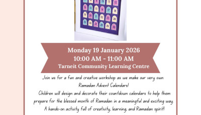 Design your own Ramadhan Advent Calendar Workshop