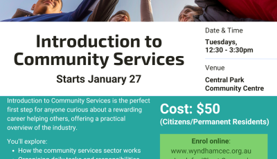 Introduction to Community Services course - Hoppers Crossing