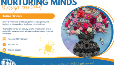 Nurturing Minds Art Classes - Button Flowers
